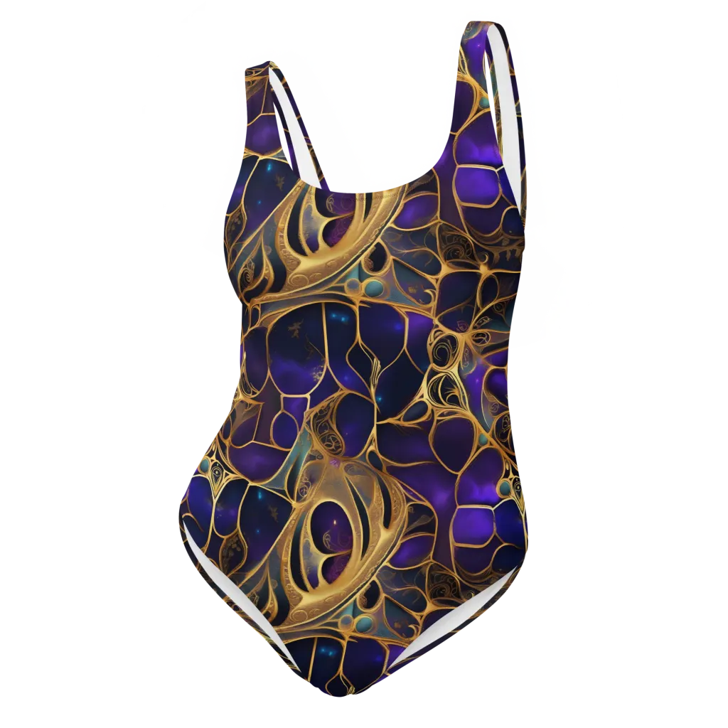 Aurum Nebula on One-Piece Swimsuit — Front