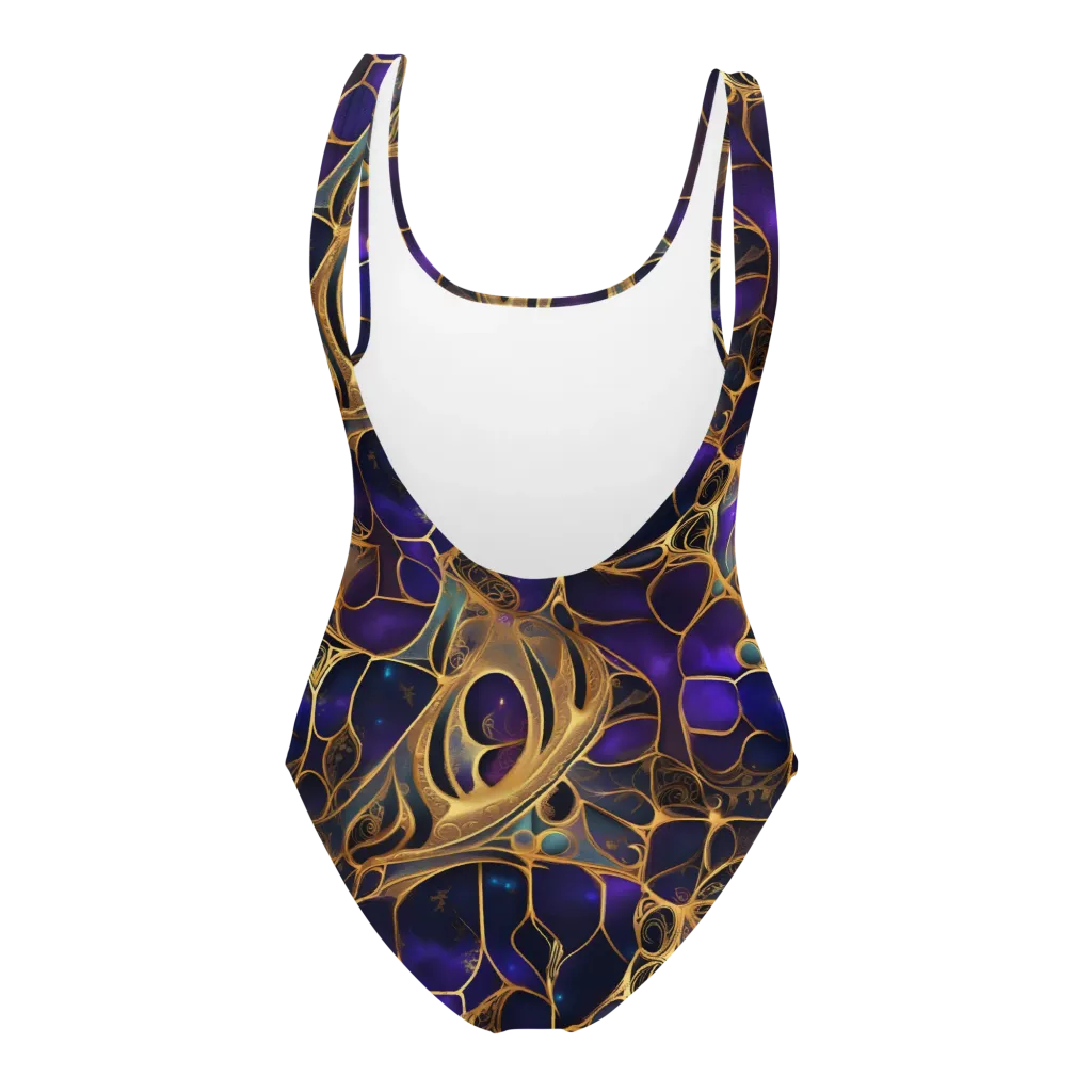 Aurum Nebula on One-Piece Swimsuit — Back