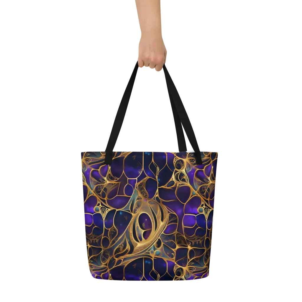 Aurum Nebula on Large Tote Bag W/ Pocket — Front