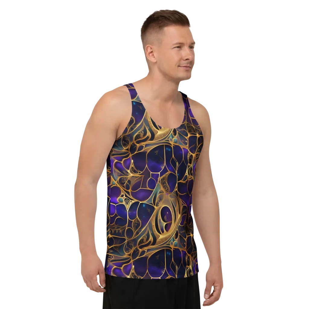 Aurum Nebula on Men's Tank Top — Right Front