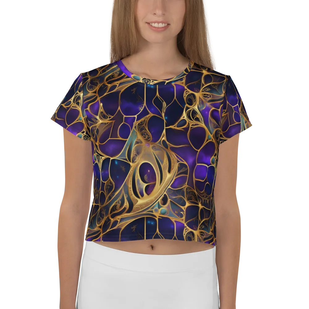 Aurum Nebula on Crop Tee — Front