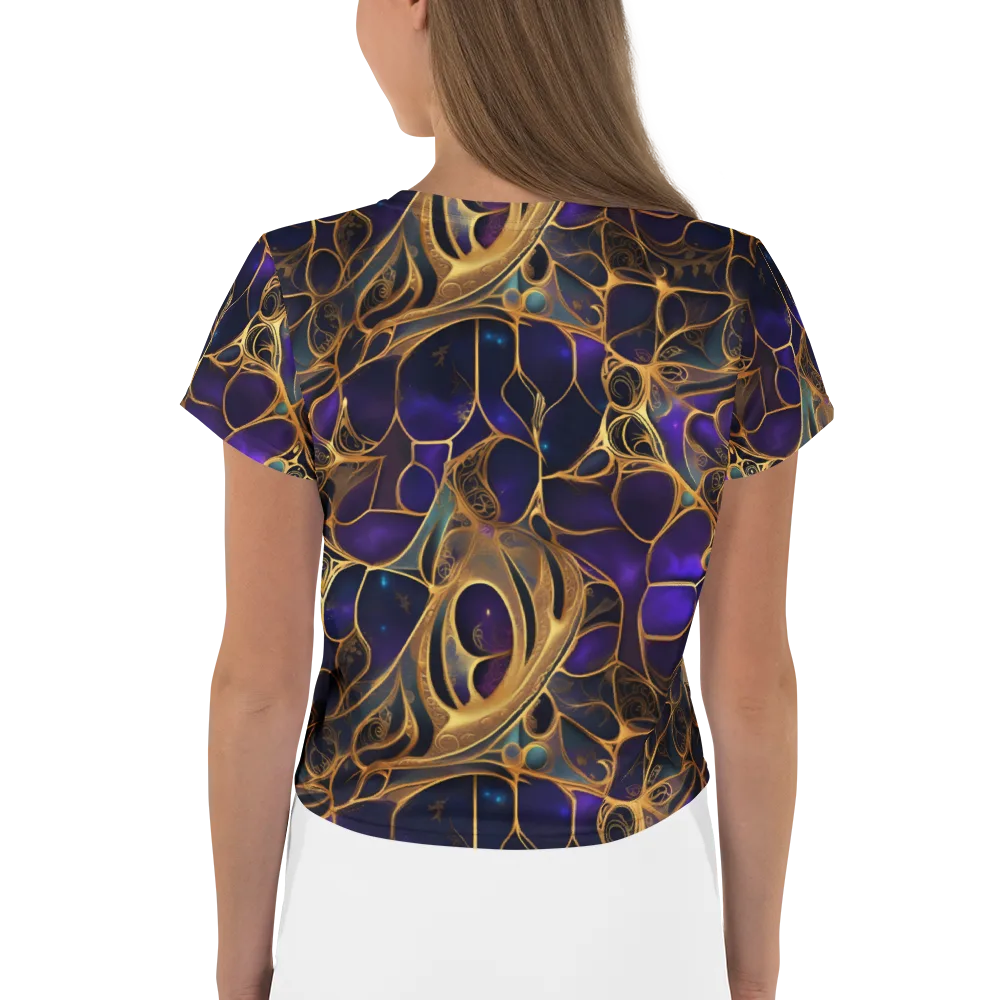 Aurum Nebula on Crop Tee — Back