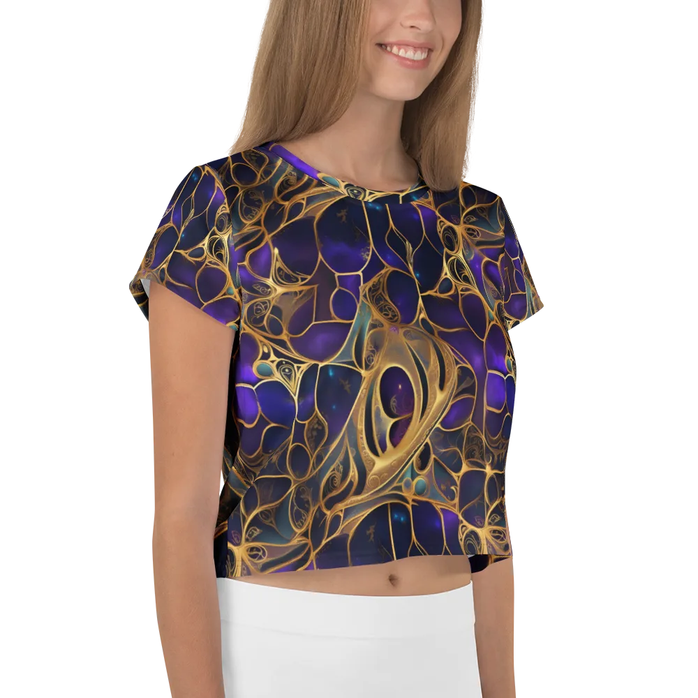 Aurum Nebula on Crop Tee — Right