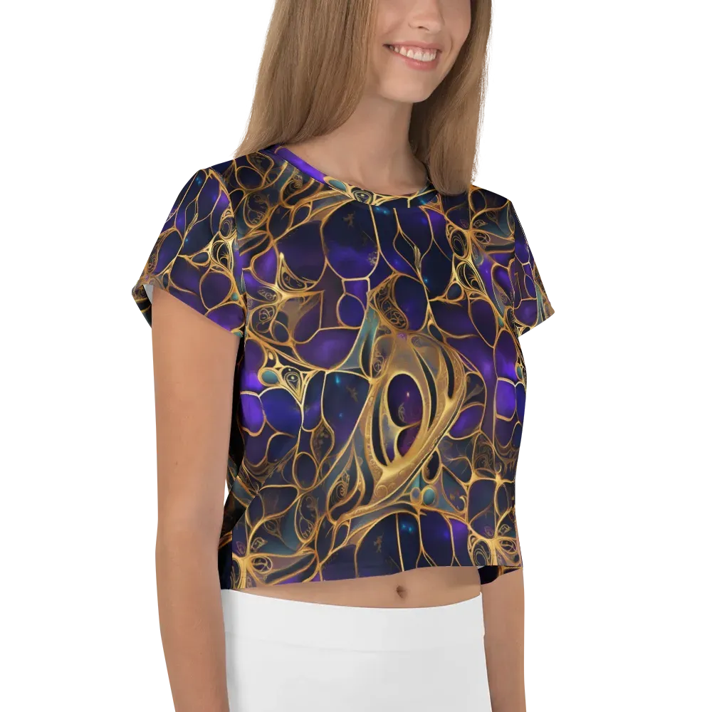 Aurum Nebula on Crop Tee — Right