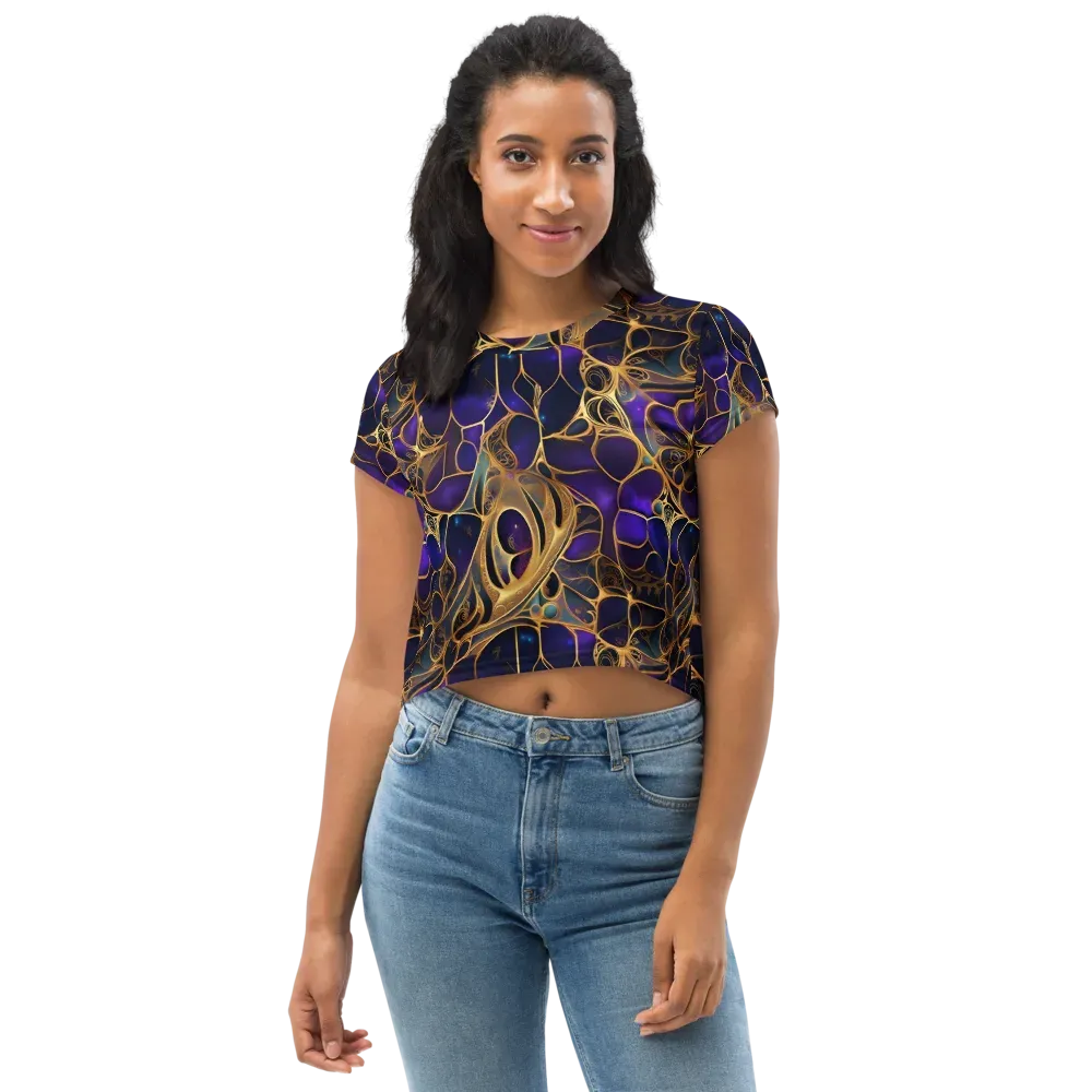 Aurum Nebula on Crop Tee — Front