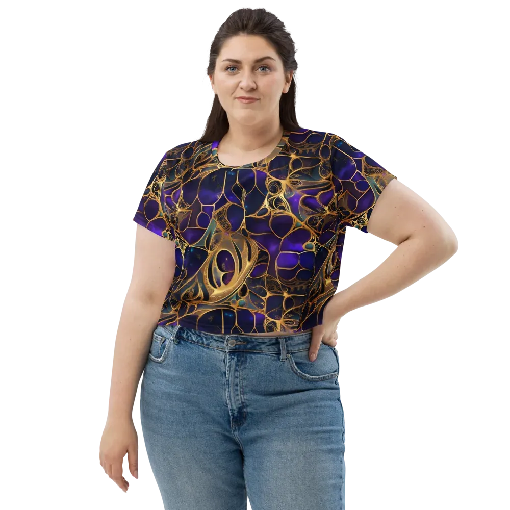 Aurum Nebula on Crop Tee — Front