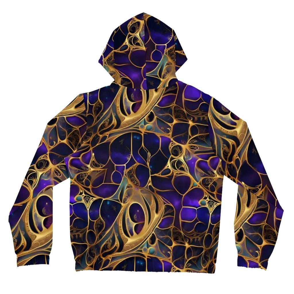 Aurum Nebula on Women's Full-Zip Hoodie — Back