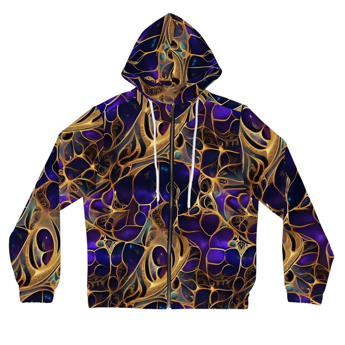Aurum Nebula on Women's Full-Zip Hoodie — Front