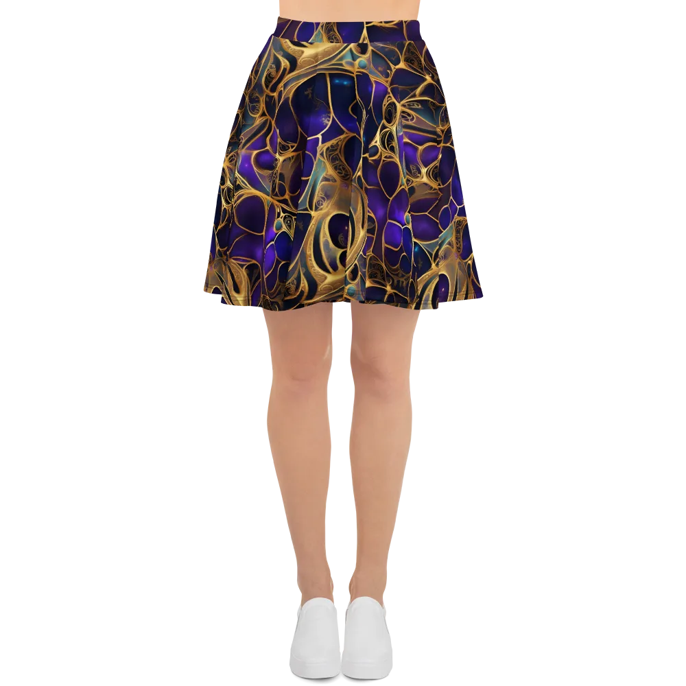 Aurum Nebula on Skater Skirt — Front