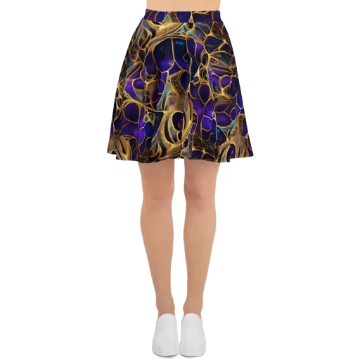Aurum Nebula on a Skater Skirt