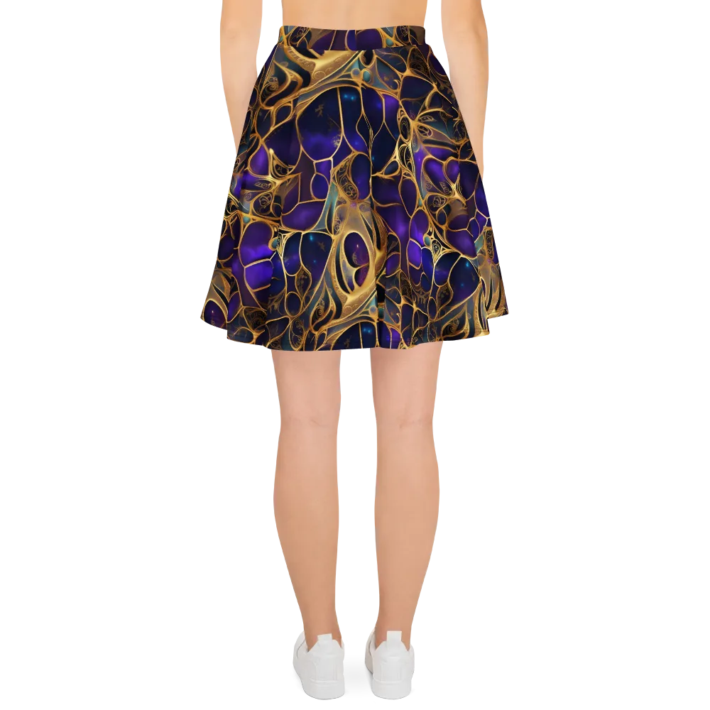 Aurum Nebula on Skater Skirt — Back