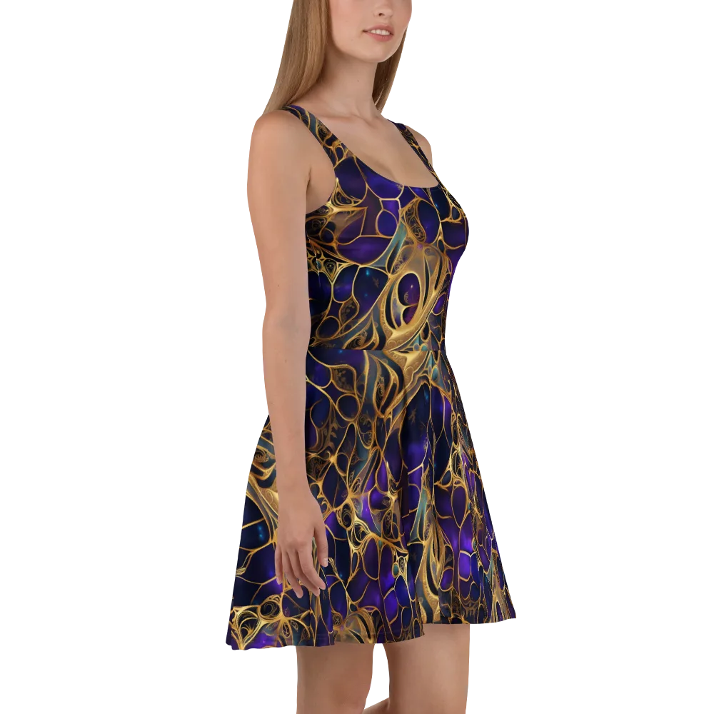 Aurum Nebula on Skater Dress — Right