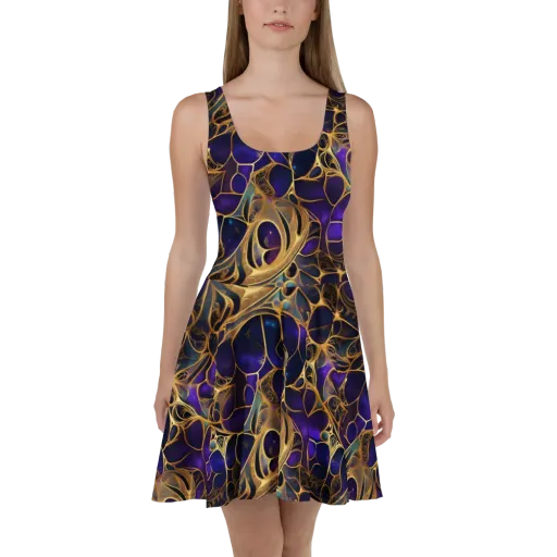 Aurum Nebula on a Skater Dress