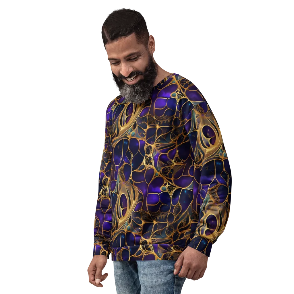 Aurum Nebula on Sweatshirt — Left Front