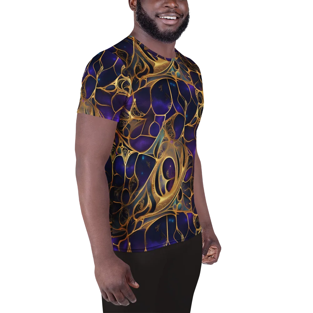Aurum Nebula on Men's Athletic T-Shirt — Right