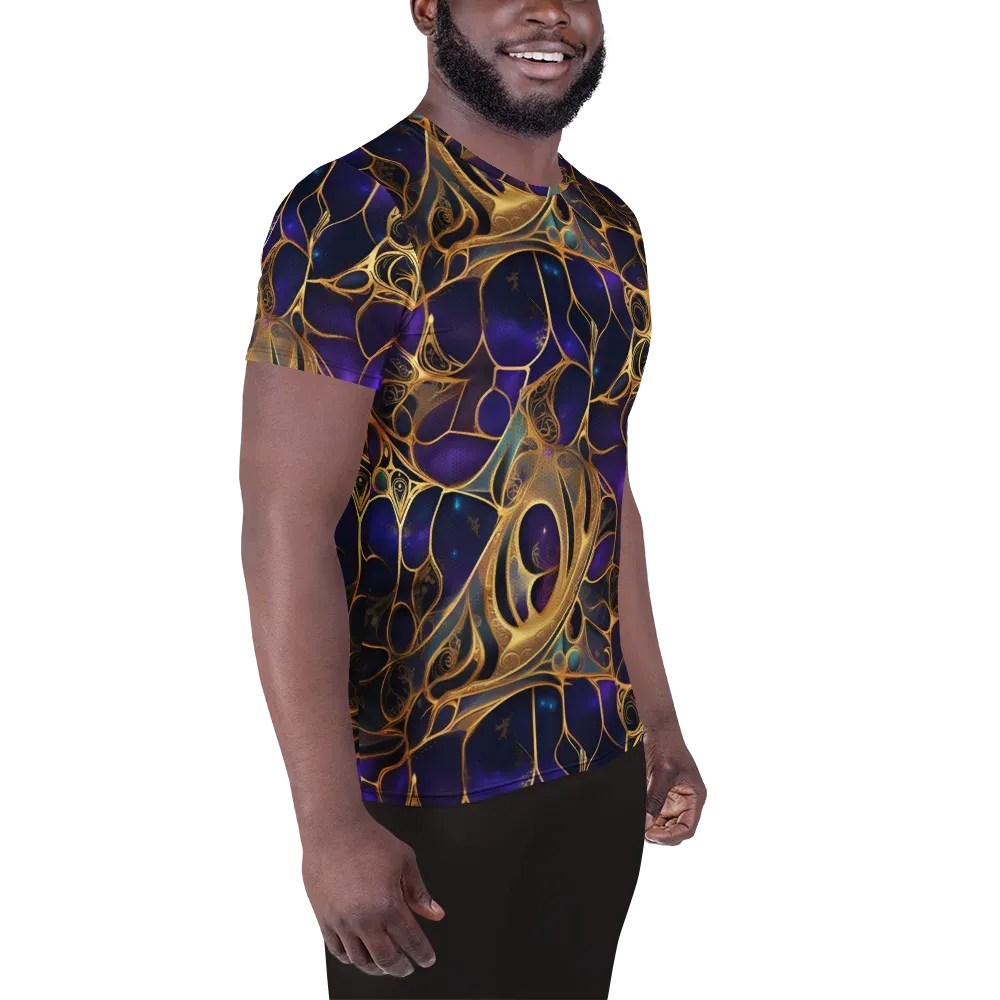 Aurum Nebula on Men's Athletic T-Shirt — Right