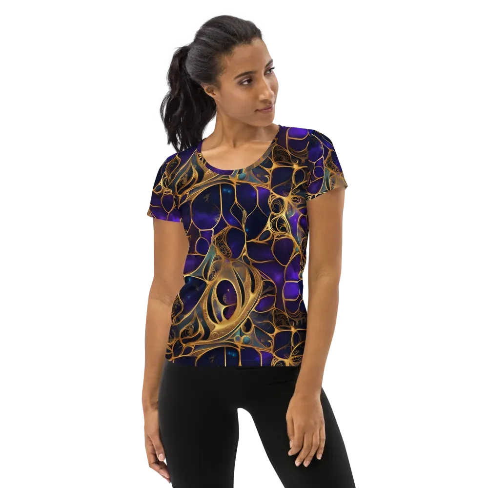 Aurum Nebula on Women's Athletic T-Shirt — Front