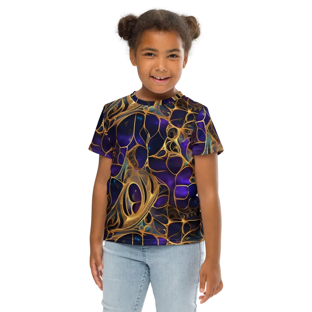 Aurum Nebula on Kids Crew Neck T-Shirt — Front