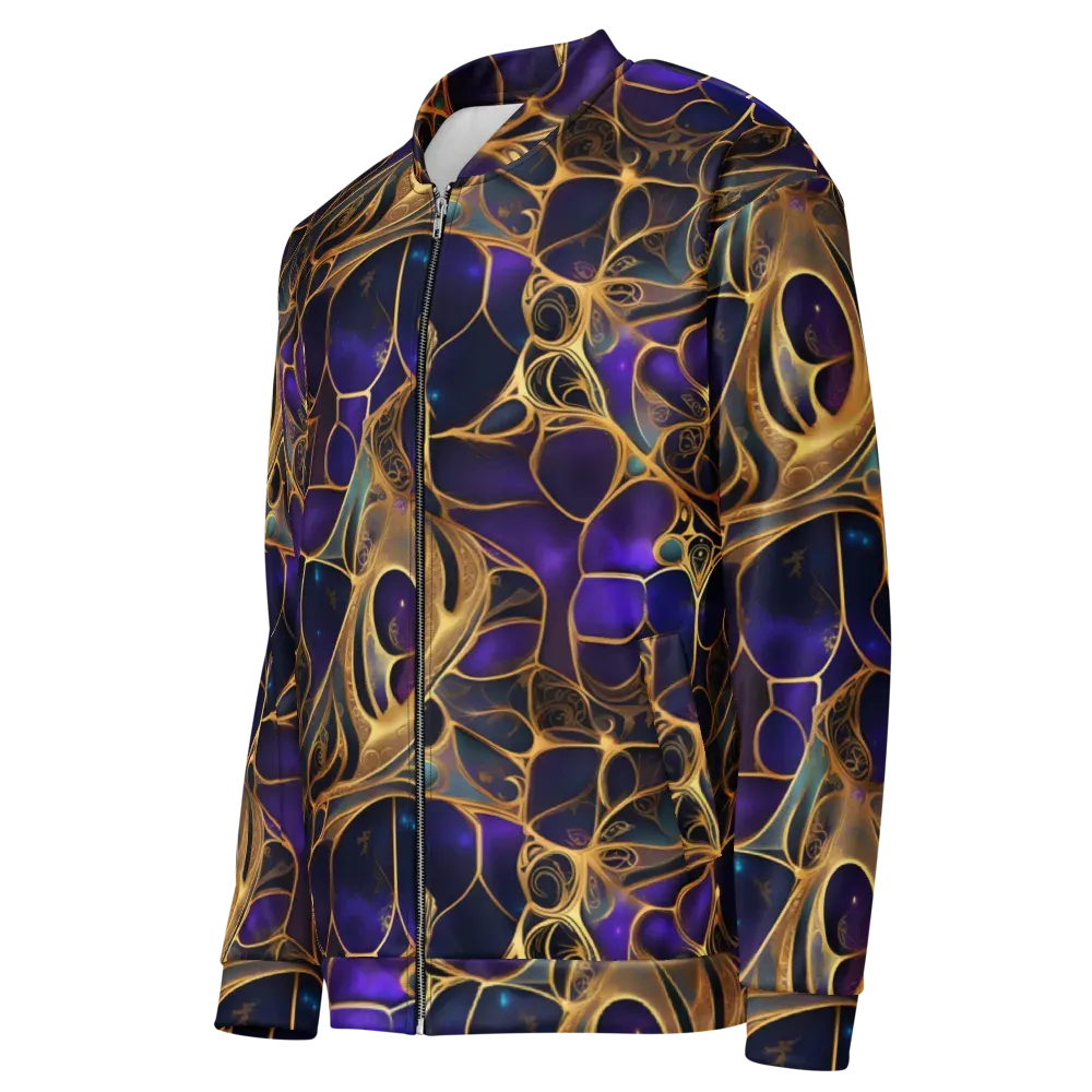 Aurum Nebula on Bomber Jacket — Left Front