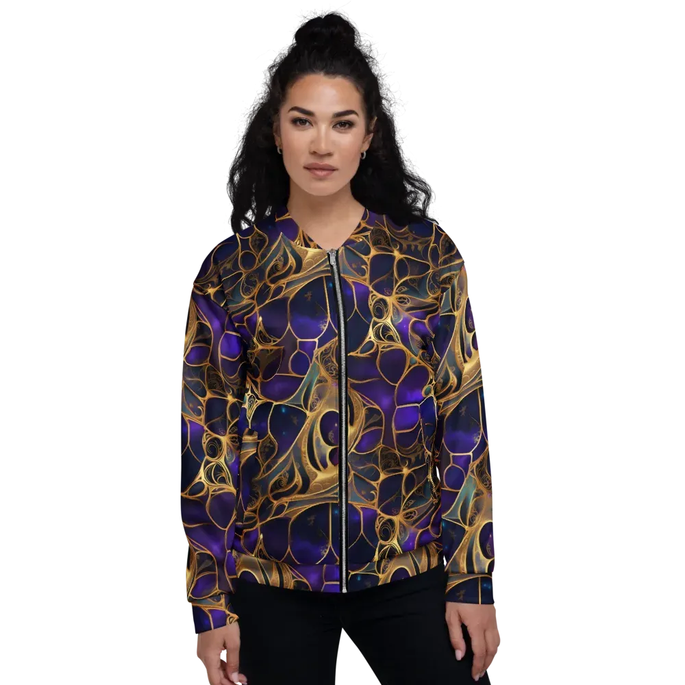 Aurum Nebula on Bomber Jacket — Front