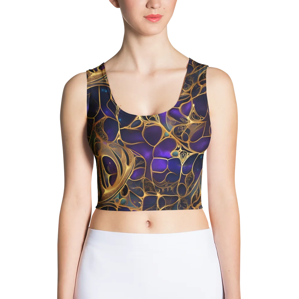 Aurum Nebula on Crop Top — Front