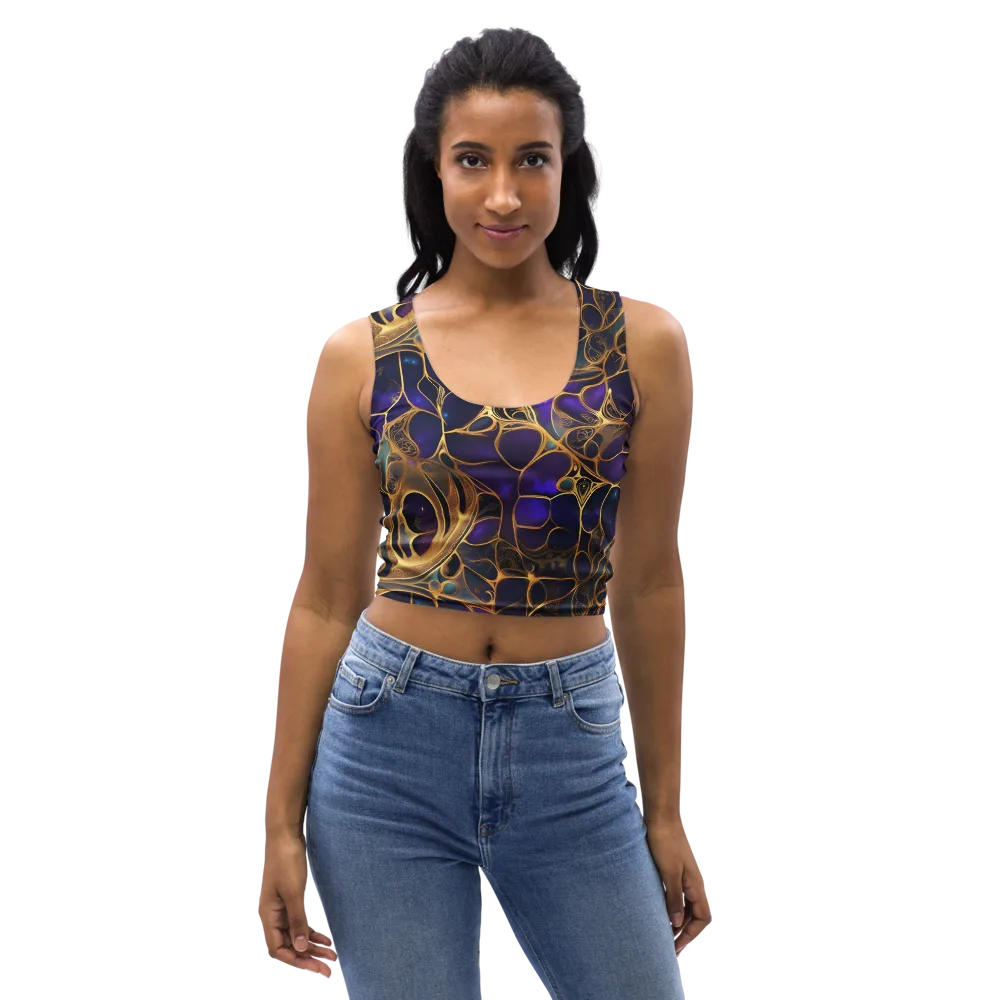 Aurum Nebula on Crop Top — Front