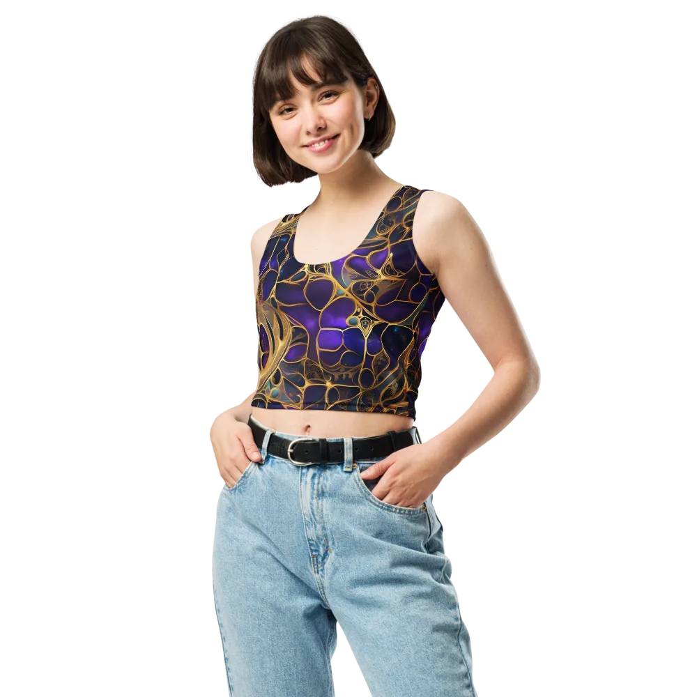 Aurum Nebula on Crop Top — Front