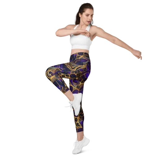 Aurum Nebula on a Leggings with Pockets