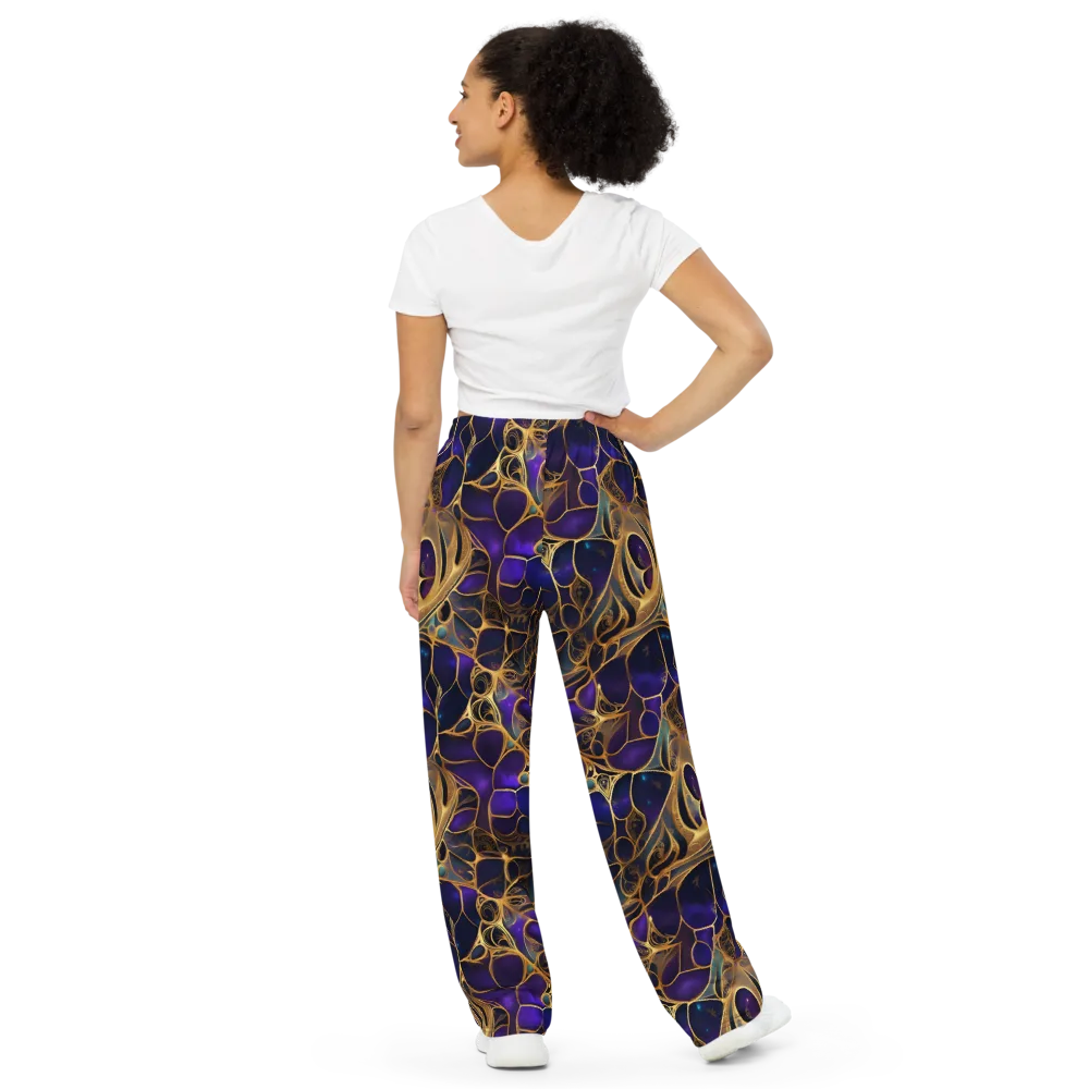 Aurum Nebula on Wide-Leg Pants — Back