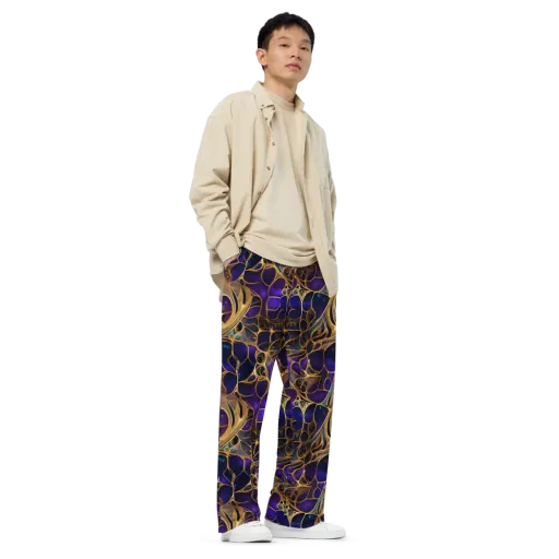 Aurum Nebula on a Wide-Leg Pants