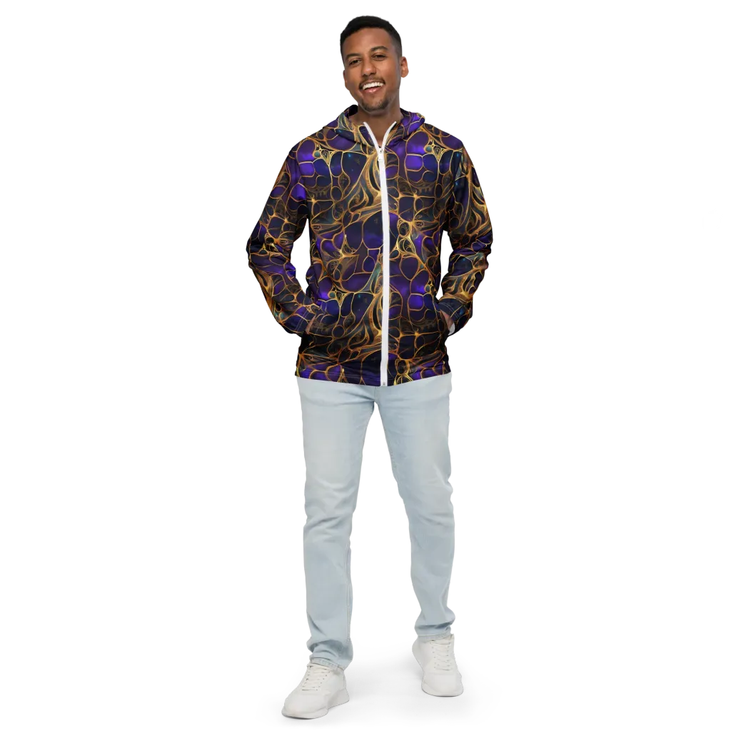 Aurum Nebula on Men's Windbreaker — Front