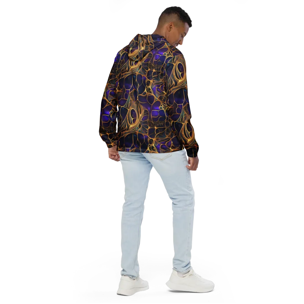 Aurum Nebula on Men's Windbreaker — Back