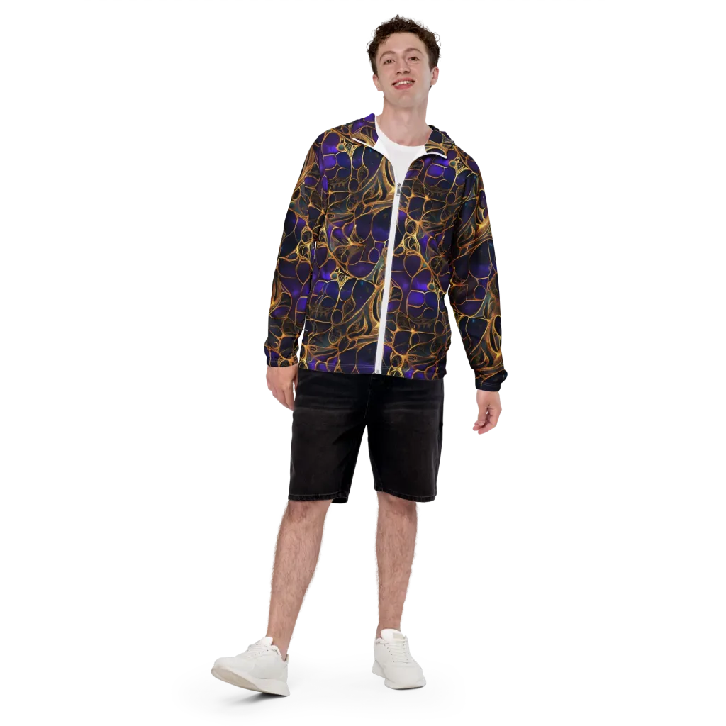 Aurum Nebula on Men's Windbreaker — Front