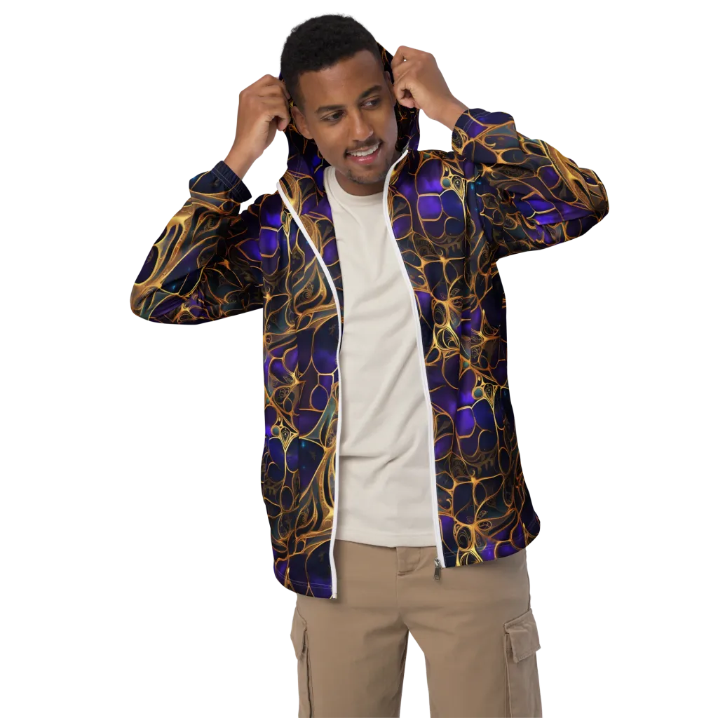 Aurum Nebula on Men's Windbreaker — Front