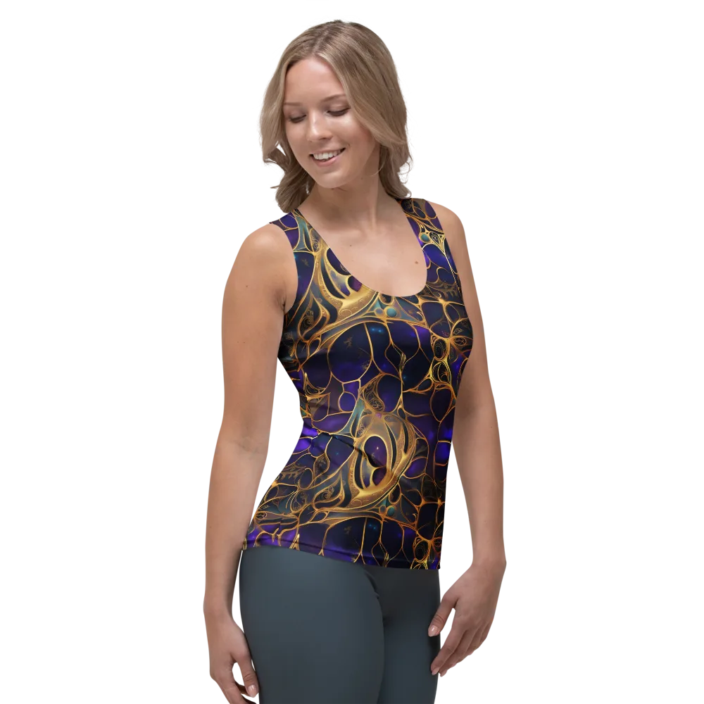 Aurum Nebula on Women's Tank Top — Right Front