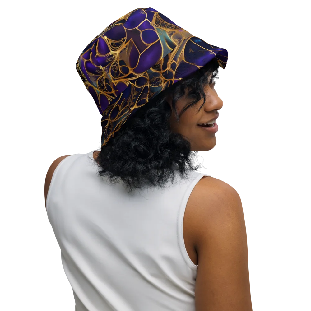 Aurum Nebula on Reversible Bucket Hat — Right Outside