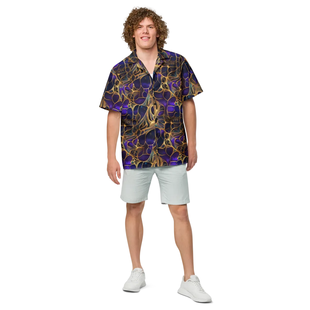 Aurum Nebula on Button Shirt — Front