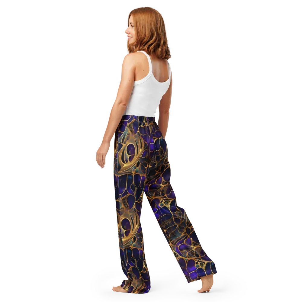 Aurum Nebula on Women's Pajama Pants — Back