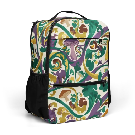 Mushroom Rococo on a Utility Backpack