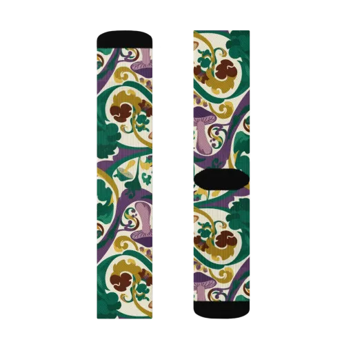 Mushroom Rococo on a Socks