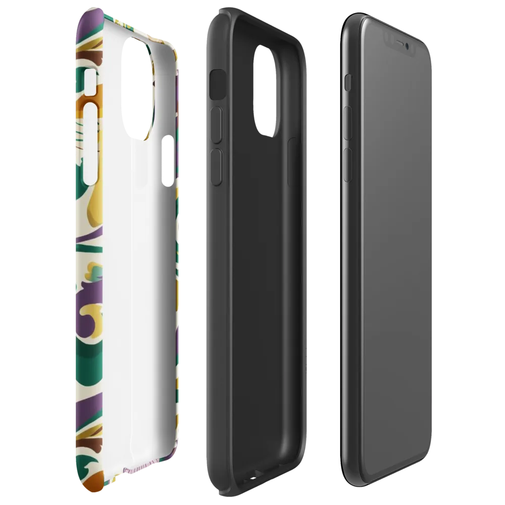 Mushroom Rococo on Tough Case for iPhone® — Right