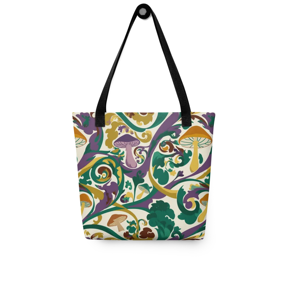 Mushroom Rococo on Tote Bag — Front