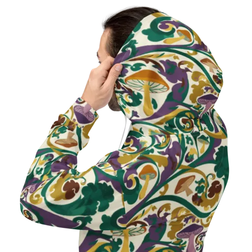 Mushroom Rococo on a Hoodie