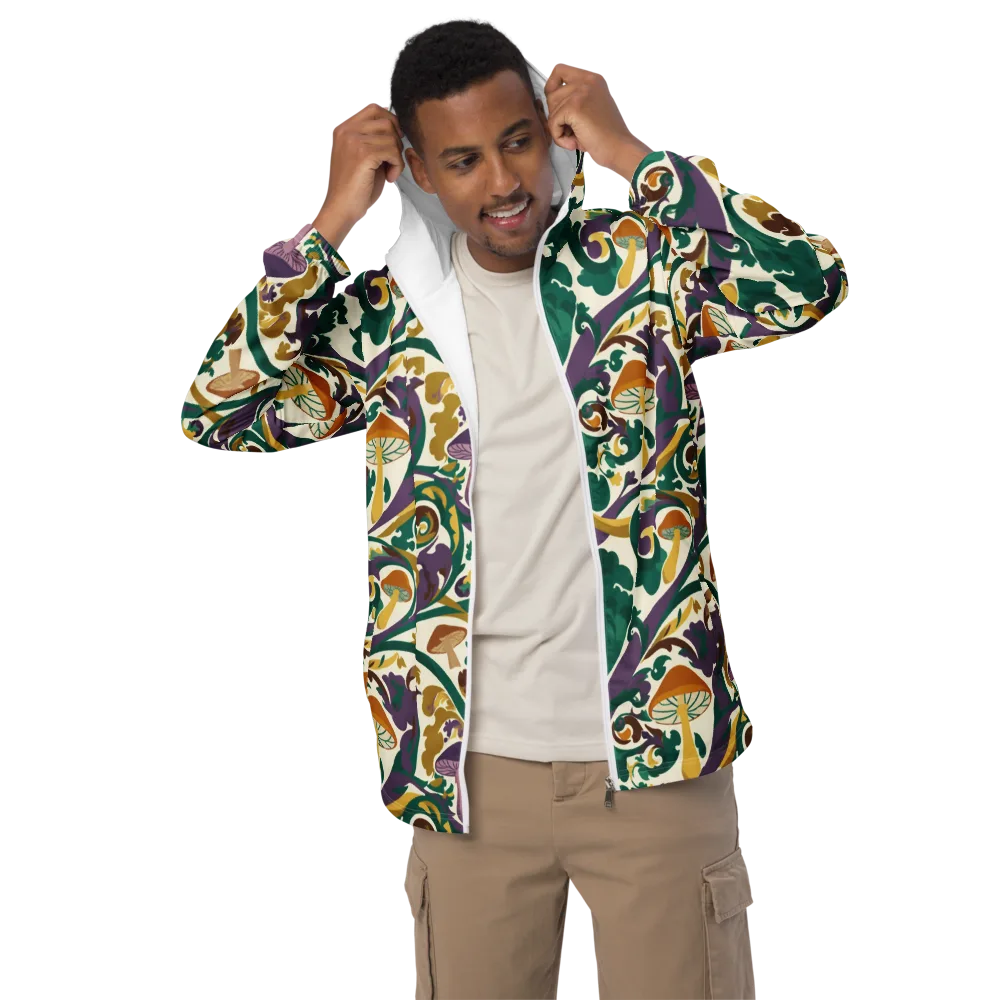 Mushroom Rococo on Men's Windbreaker — Front