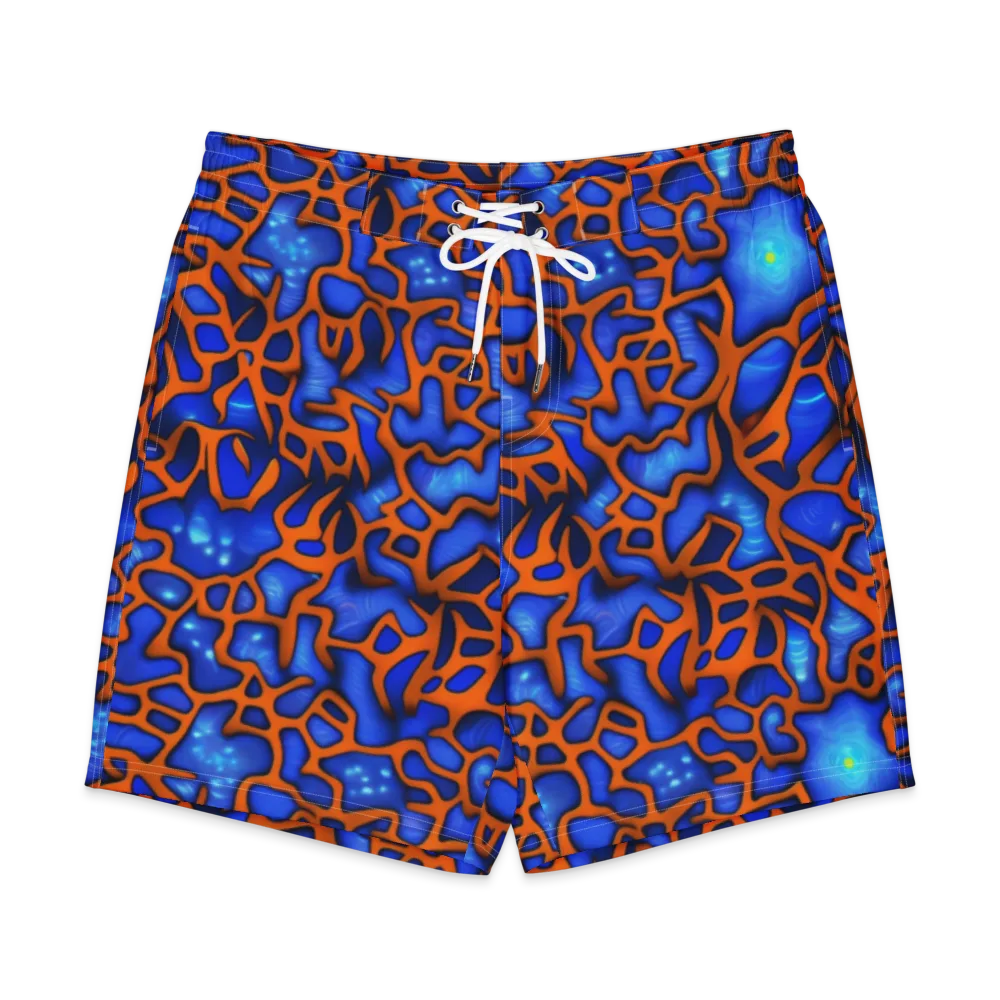 Deep-sea Lattice on Men's Board Shorts — Front