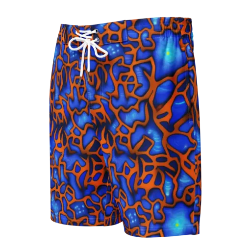 Deep-sea Lattice on a Men's Board Shorts