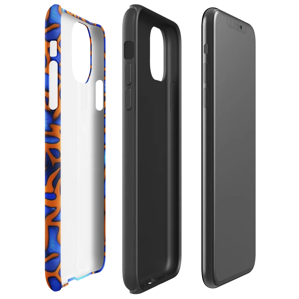 Deep-sea Lattice on Tough Case for iPhone® — Right