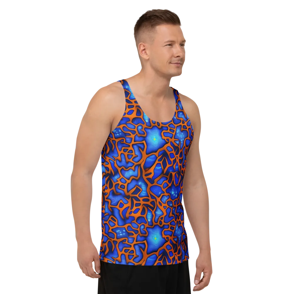Deep-sea Lattice on Men's Tank Top — Right Front