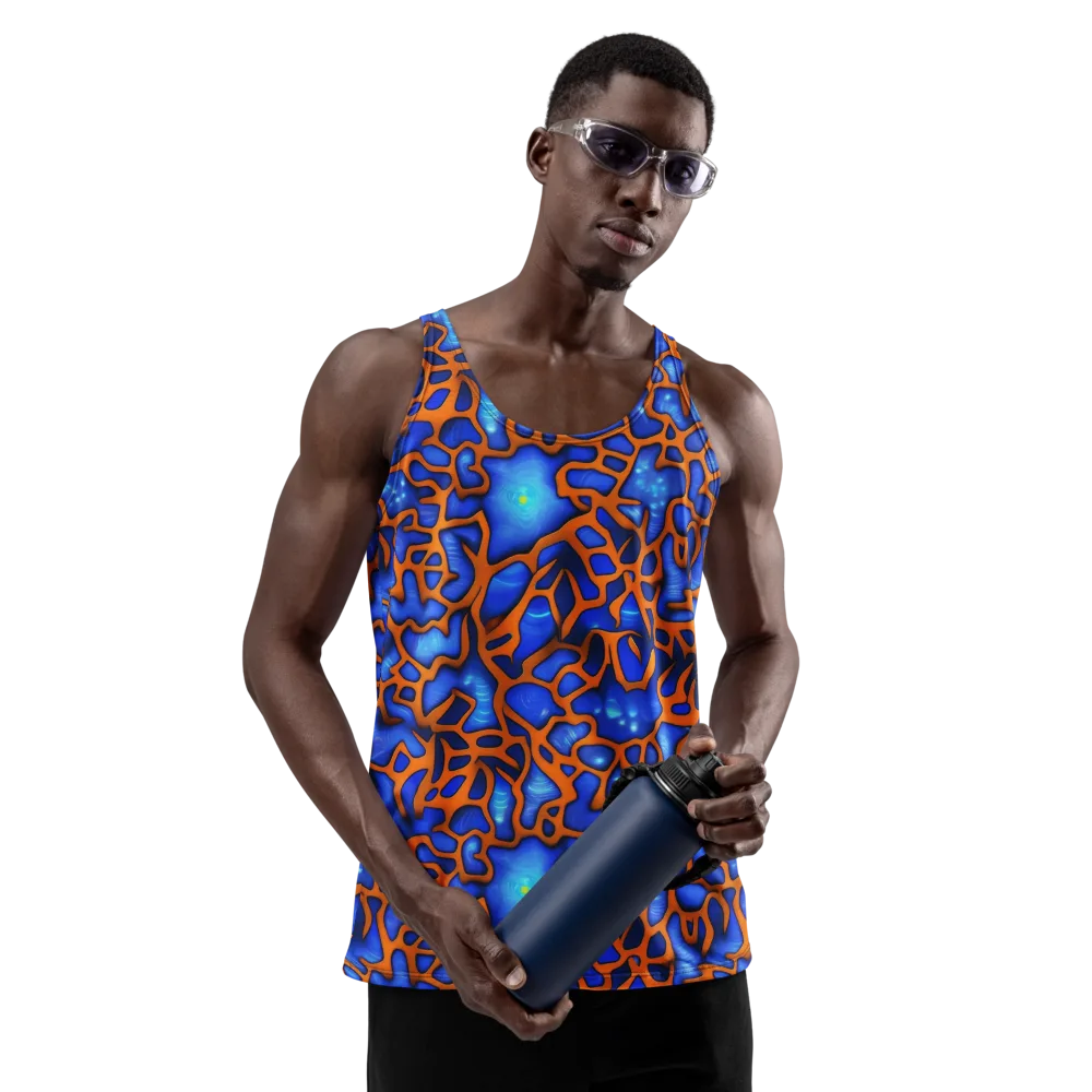 Deep-sea Lattice on Men's Tank Top — Front