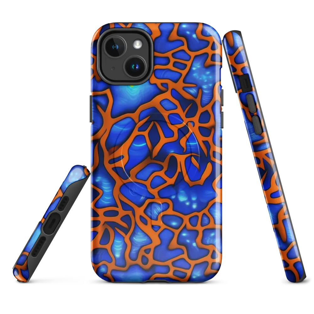 Deep-sea Lattice on MagSafe Tough Case for iPhone® — Front